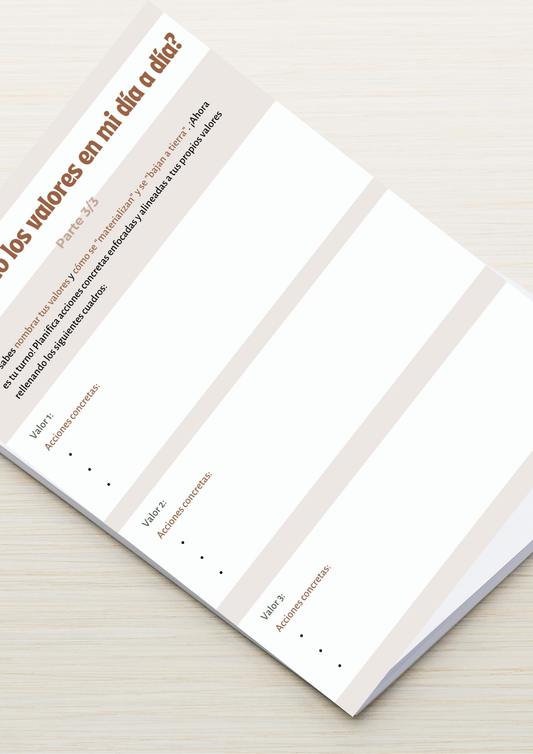 Material Terapéutico Customizable para Psicólogos: Cultivando Mis Valores de Vida Cintia Tur Psicóloga