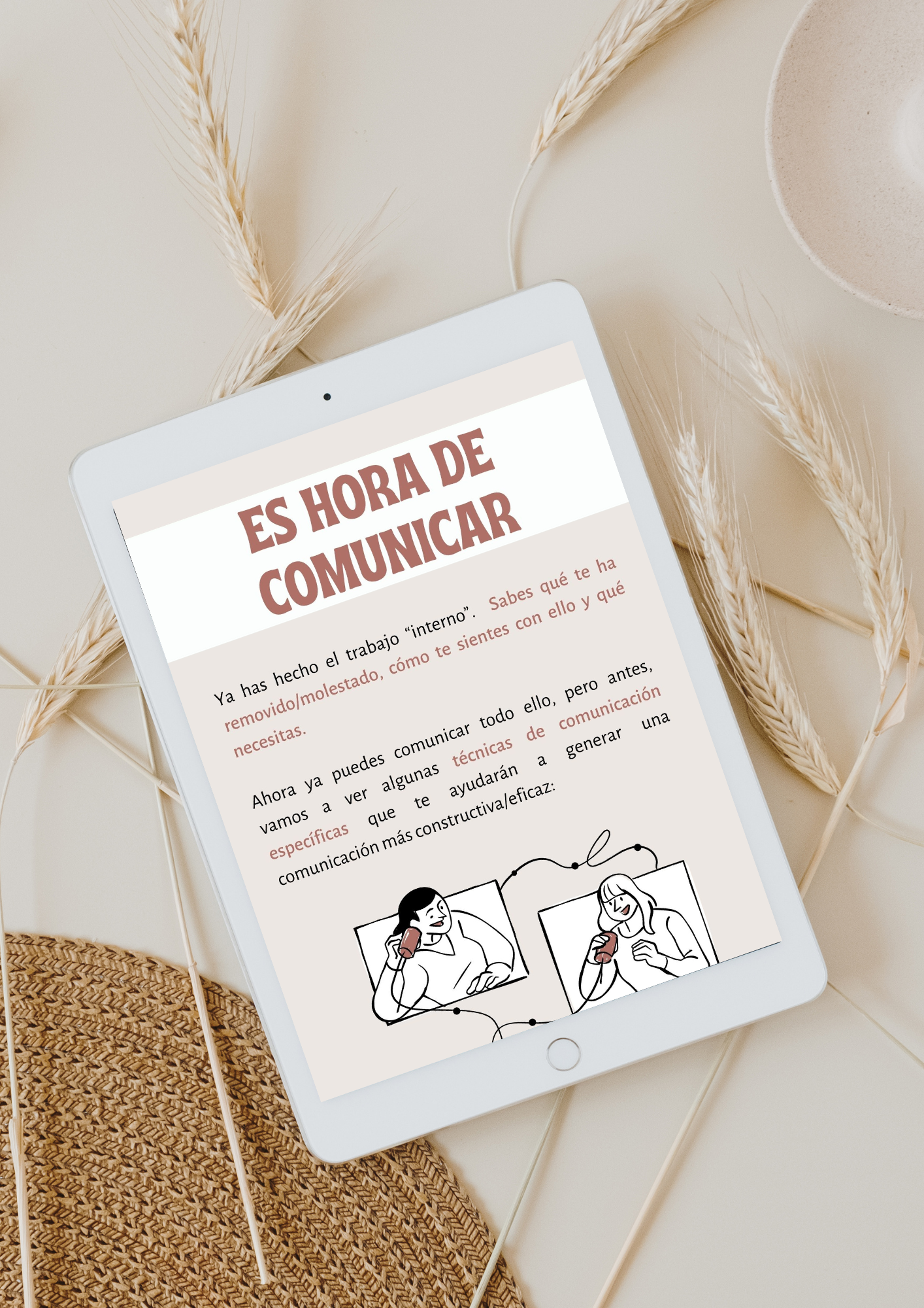 Material Terapéutico Customizable Para Psicólogos: Habilidades de Comunicación Constructiva Cintia Tur Psicóloga