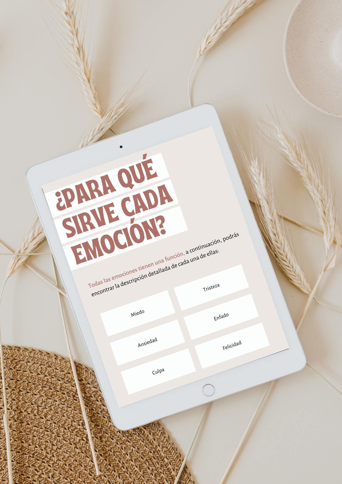 Material Terapéutico Customizable para Psicólogos: Psicoeducación Emocional Cintia Tur Psicóloga