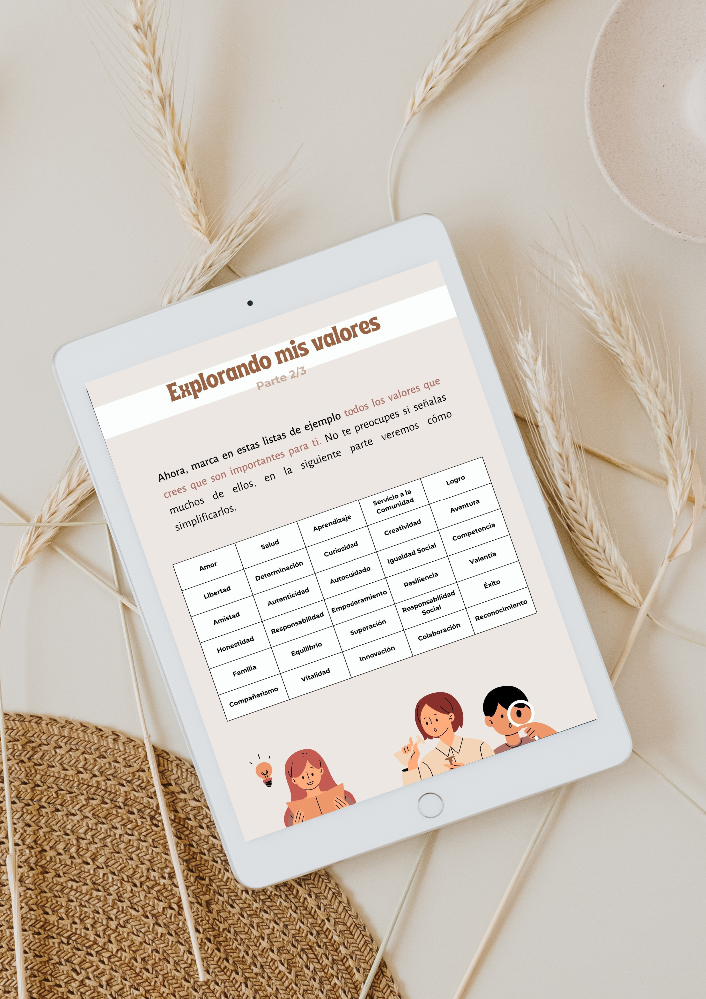 Material Terapéutico Customizable para Psicólogos: Cultivando Mis Valores de Vida Cintia Tur Psicóloga