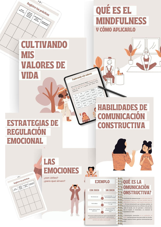 Pack Materiales Terapéuticos Customizables para Psicólogos (Sin BONUS Duelo) Cintia Tur Psicóloga