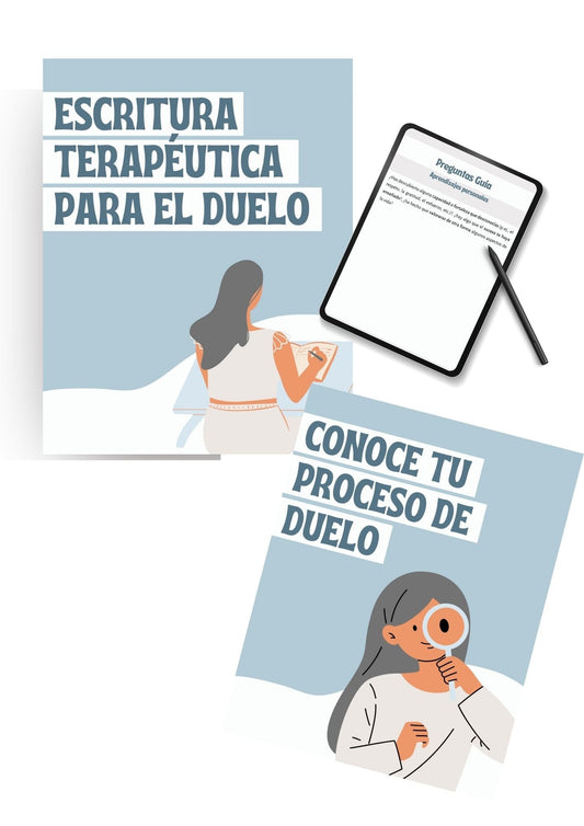Pack Duelo: Materiales Terapéuticos Customizables para Psicólogos Cintia Tur Psicóloga
